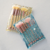 Set 7 brochas glitter + estuche