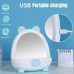 Espejo luz led con orejitas - Pink Bear - comprar online