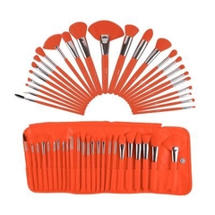 Set 24 brochas neón naranja profesional+ manta en internet