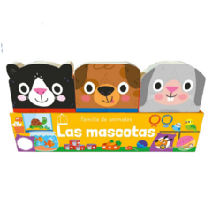 LAS MASCOTAS x 3: Conejo, gato y perro – Familia de animales
