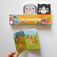 LAS MASCOTAS x 3: Conejo, gato y perro – Familia de animales - tienda online