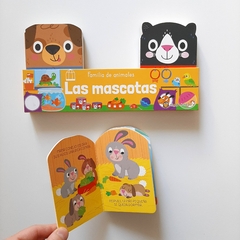 LAS MASCOTAS x 3: Conejo, gato y perro – Familia de animales - comprar online