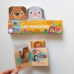 LAS MASCOTAS x 3: Conejo, gato y perro – Familia de animales - tienda online