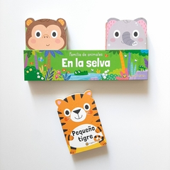EN LA SELVA x 3: Elefante, mono y tigre – Familia de animales