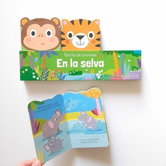 EN LA SELVA x 3: Elefante, mono y tigre – Familia de animales - tienda online
