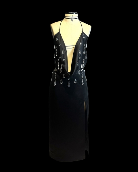 Dress Joana Crystal All Black