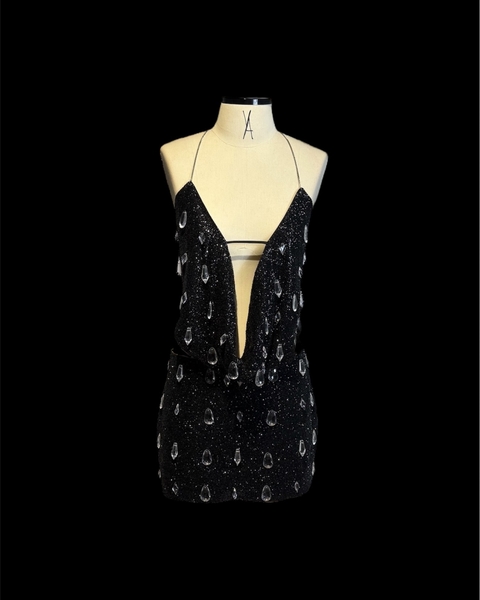 Dress Midnight All Black Glitter