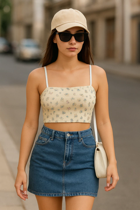 CROPPED SEM COSTURA ESTAMPADO - comprar online