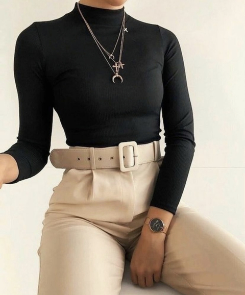 BODY GOLA ALTA MANGA LONGA VESTE P ao G - comprar online