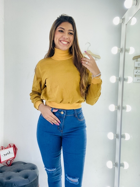 CROPPED MOLETOM GOLA ALTA