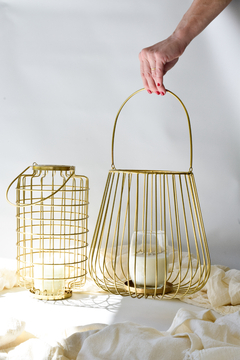 Fanal dorado ancho abajo - comprar online