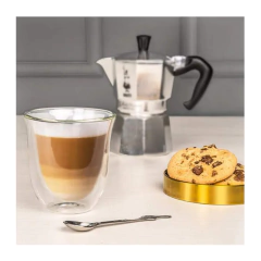 Bialetti Set Firenze x2 Vasos de Vidrio de Doble Pared 80ml - comprar online
