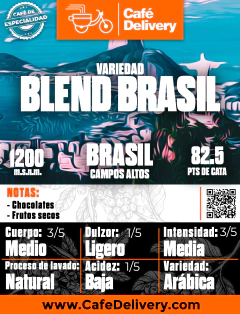 Café Blend Brasil x 1/4Kg en grano o molido - comprar online