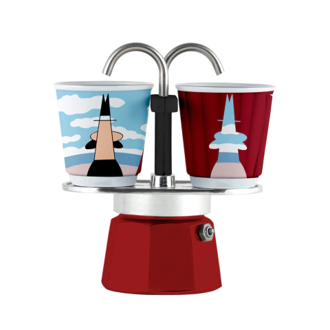 Cafetera Bialetti Set mini Magrite - Rojo