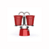 Cafetera Bialetti Set Mini Express - Rojo