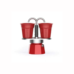 Cafetera Bialetti Set Mini Express - Rojo