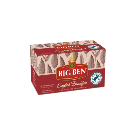 Té Big Ben English Breakfast Saquitos x25
