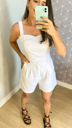 SHORTS LINHO BRANCO - Frida Fashionista - moda feminina marca própria