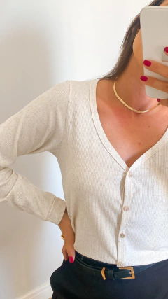 TWINSET CANELADO CRU - comprar online