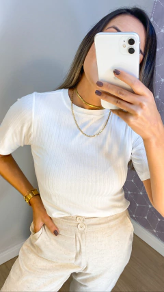 COMBO BLUSA CANELADA