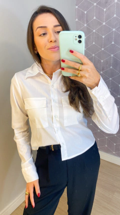 CAMISA CROPPED AYLA - Frida Fashionista - moda feminina marca própria