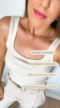 REGATA GLOSS ALONGADA - Frida Fashionista - moda feminina marca própria