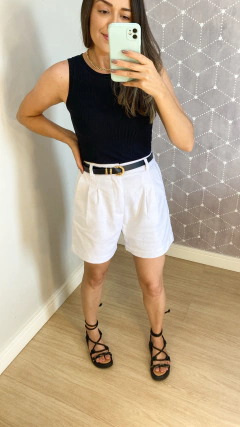 Imagem do SHORTS LINHO BRANCO