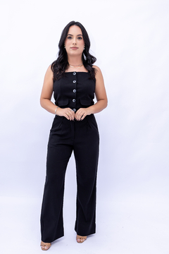 Imagem do BLUSA LINHO COM DETALHE LAPELA