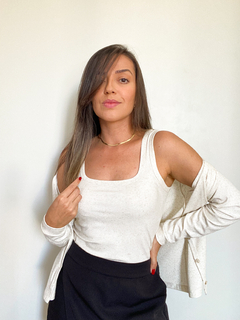 TWINSET CANELADO CRU na internet