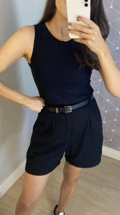 SHORTS LINHO PRETO - Frida Fashionista - moda feminina marca própria