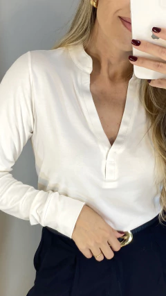 BLUSA CHERRY OFF-WHITE