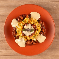 FETTUCCINE DE RAGU DE LINGUIÇA COM FONDUTA DE QUEIJO BRIE 400g