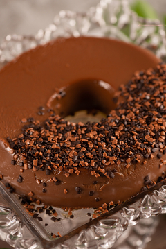 Pudim de chocolate belga na internet