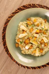 Risoto de brie com pera
