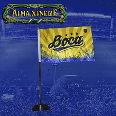 Mini bandera de escritorio "Boca"  amarilla