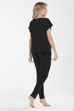 Conjunto Calça Canelado Preto (302.02) - comprar online