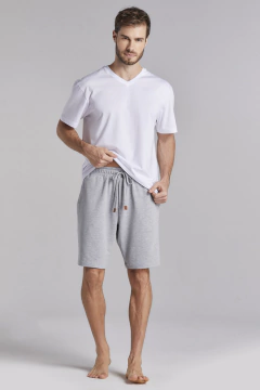 Jogger Bermuda Moletinho Mescla (1015.01)