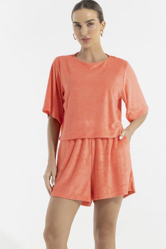 Short Atoalhado Coral (2125)