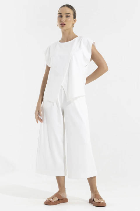 Pantacourt Pregas Montaria Light Off White (2173)