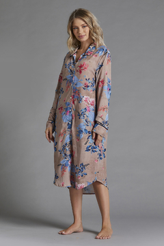 Chemise Midi Floral Amêndoa (291.01)