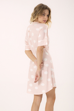 Chemise Abotoada Poa Rosa (407) - comprar online