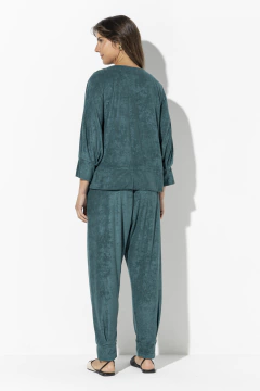 Calça Jogger Punho Atoalhada Esmeralda (298442) - loja online