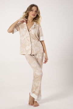 Pijama Calça Abotoado Flora (405)