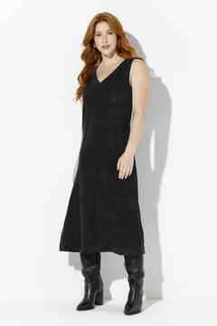 Vestido Evase Midi Pelerine Atoalhado (208602) - comprar online