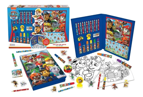 Valija Set De Arte Paw Patrol Tapimovil