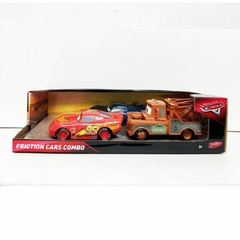 Combo Vehículos Fricción Cars Mc Queen Mate Storm 13 cm