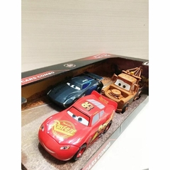 Combo Vehículos Fricción Cars Mc Queen Mate Storm 13 cm en internet