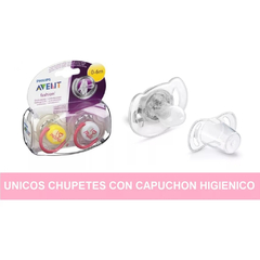 Chupete Avent ® Classic Deco 0-6 Meses Pack X 2 Unid Nena I Love Mama - comprar online