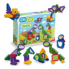 Crico Dinos 58 Piezas Para Armar Con Stickers