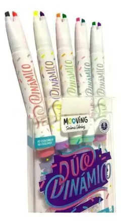 Resaltador X5 Doble Punta Duo Dinamic Mooving